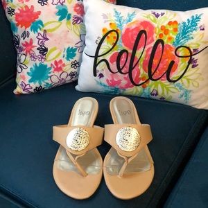 Stylish tan sandals